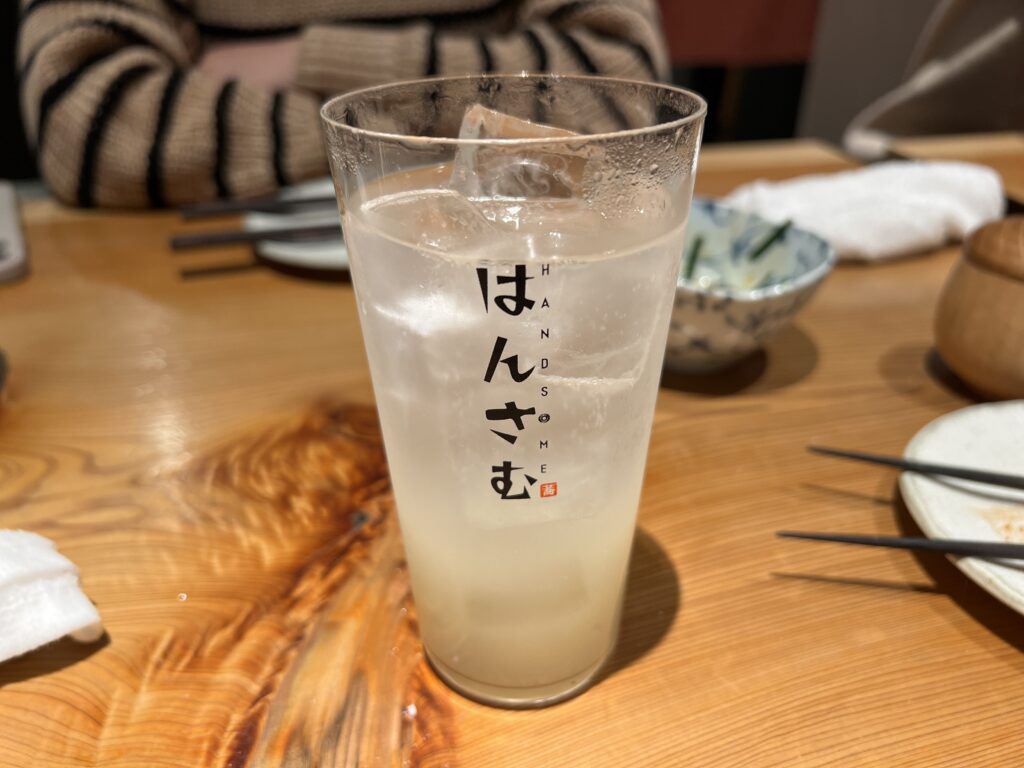 神泉（渋谷）蕎麦居酒屋はんさむの梅乃宿あらごし梅酒