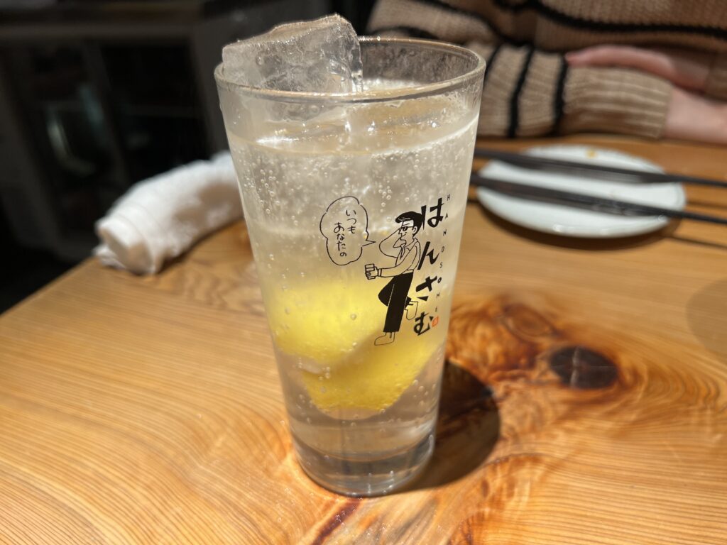 神泉（渋谷）蕎麦居酒屋はんさむのしょっぱいレモンサワー